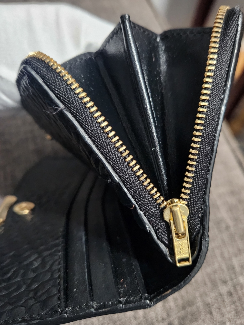 Burberry Embossed Check Leather Wallet - Picture 12 of 15